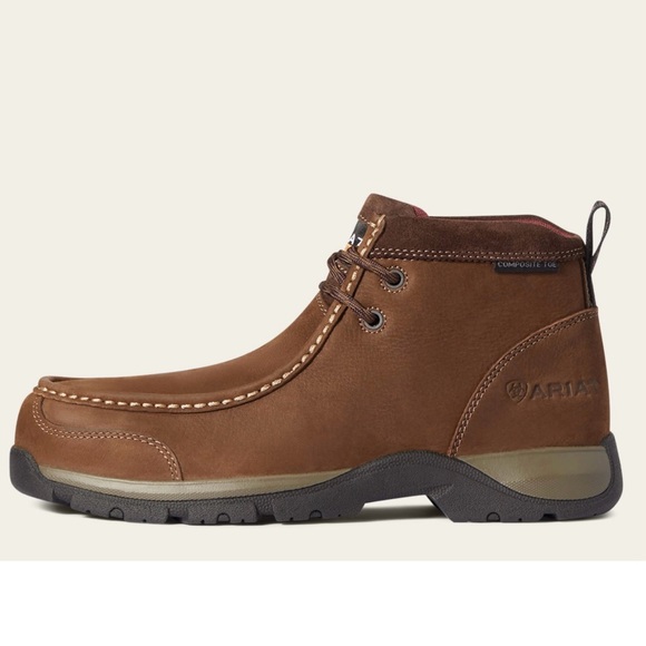 NWT Ariat Women’s Edge LTE Moc Composite Toe Work Boots | Brown Suede | Size 8 - Picture 16 of 16